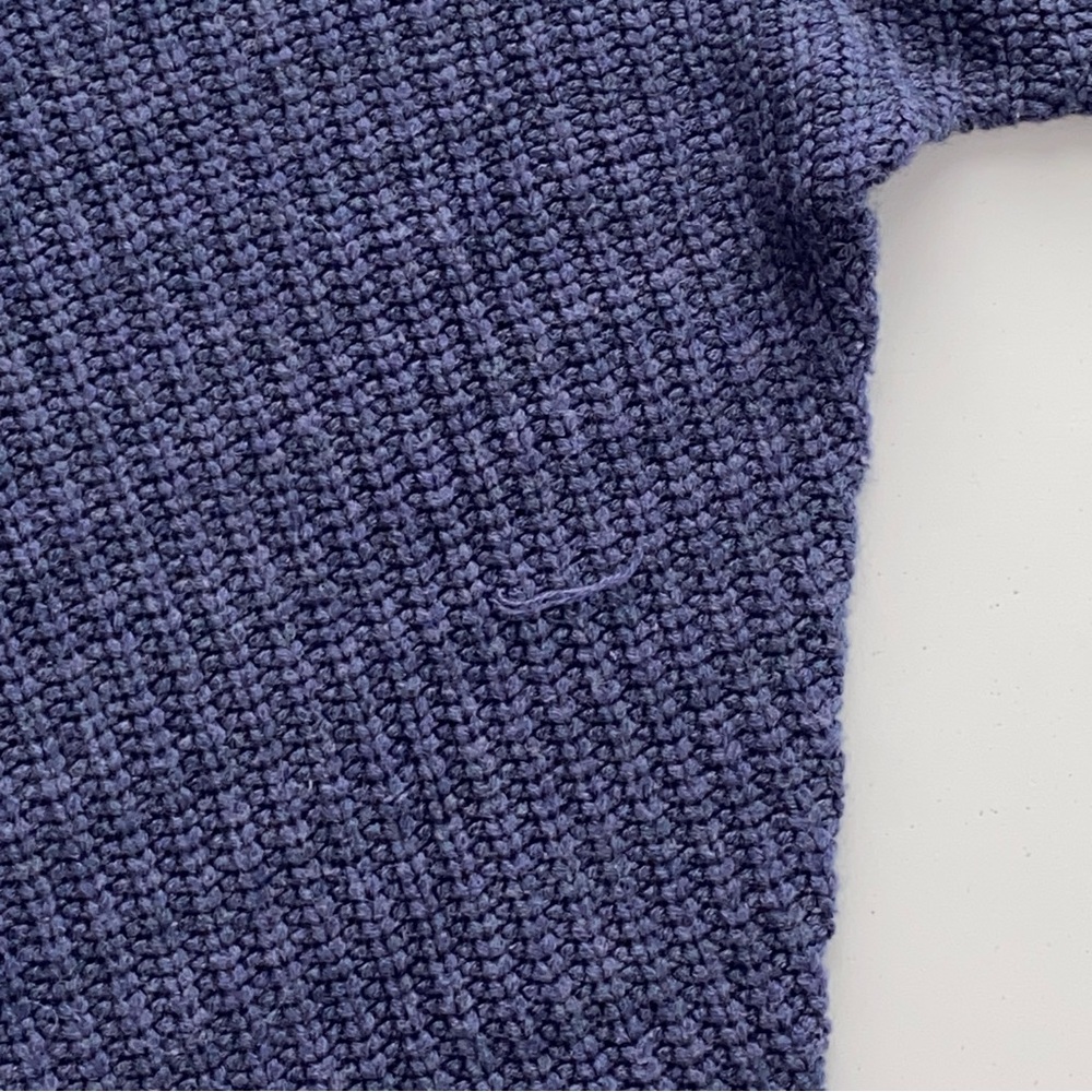 Francesca's Collections Deep Blue Crew Neck Sweater - Picture 8 of 8